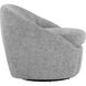 Bliss Husky Grey Swivel Lounge Chair, Swivel